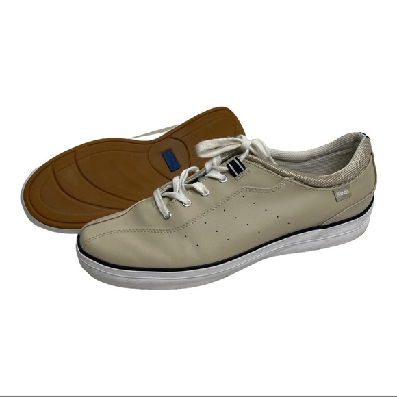 tan leather keds